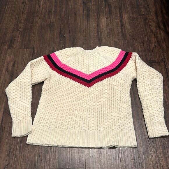 SALE! Milly Cream Wool Knit Sweater, Size Small - Picture 11 of 12